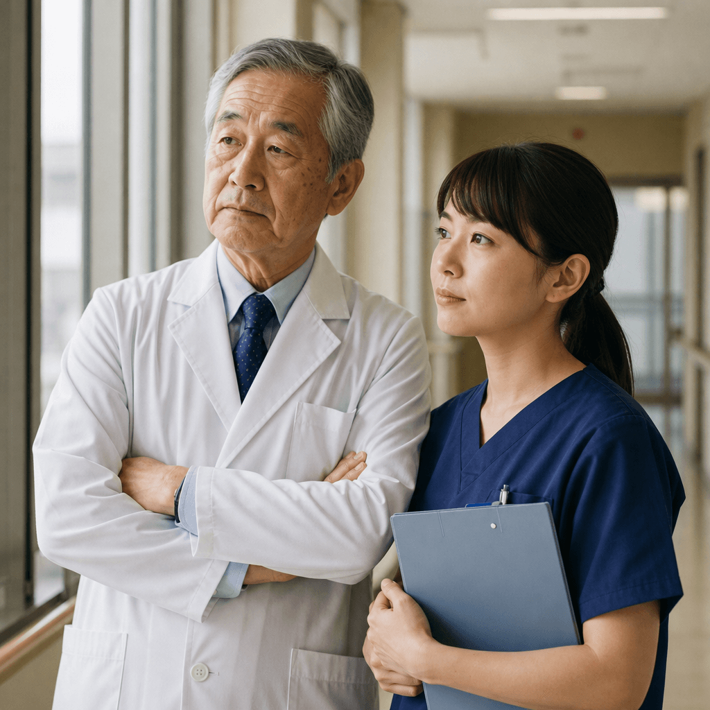 高齢化する医療現場の様子